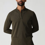 THE MENS MANDARIN LONGSLEEVE TOP - Greens Medi Scrubs South Africa - Premium Medical Uniforms & Apparel - Delivery Across SA 