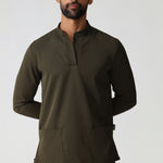 THE MENS MANDARIN LONGSLEEVE TOP - Greens Medi Scrubs South Africa - Premium Medical Uniforms & Apparel - Delivery Across SA 