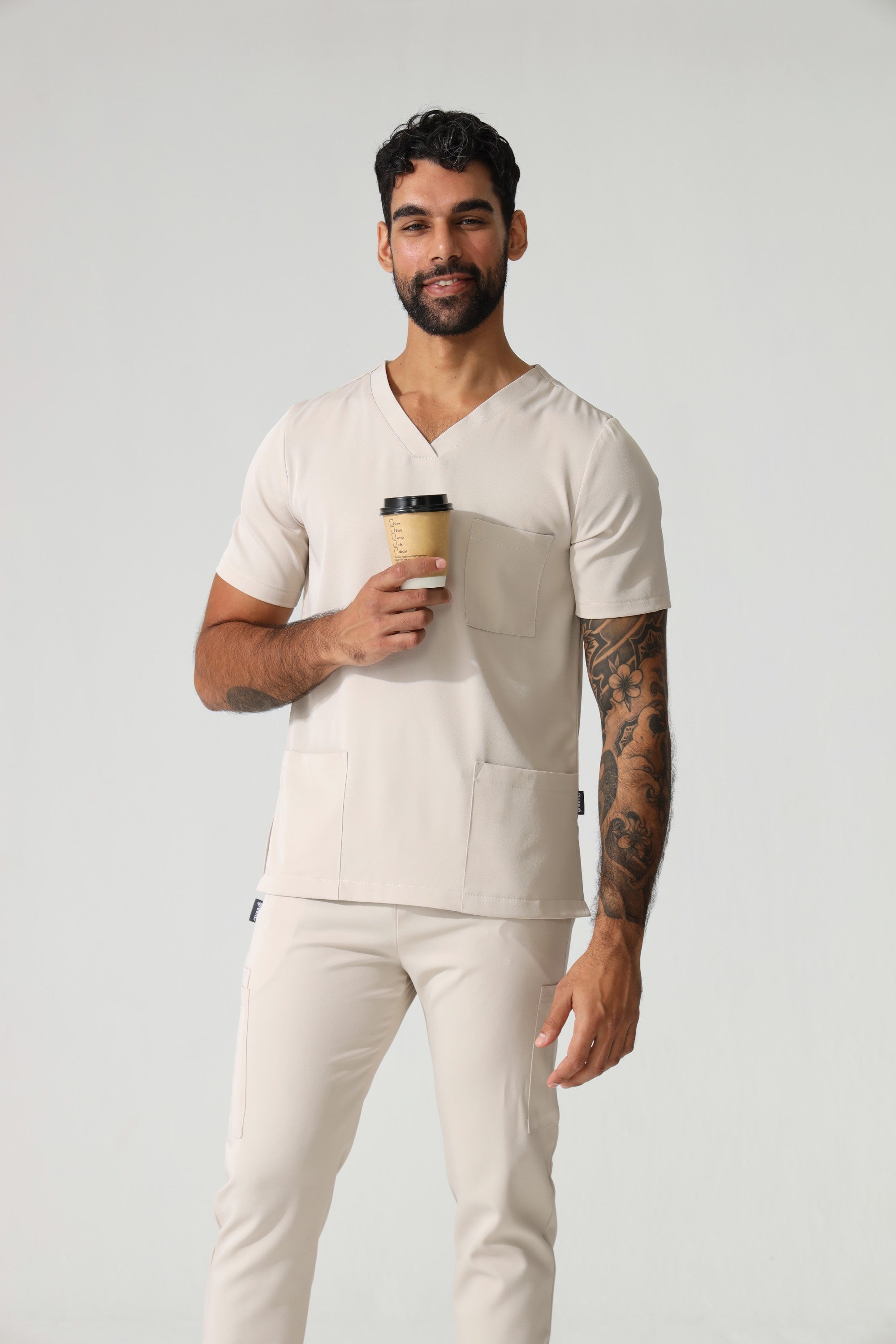 THE MENS V-NECK TOP - Greens Medi Scrubs South Africa - Premium Medical Uniforms & Apparel - Delivery Across SA 
