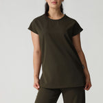 NEW LADIES ROUND PETAL TOP - Greens Medi Scrubs South Africa - Premium Medical Uniforms & Apparel - Delivery Across SA 