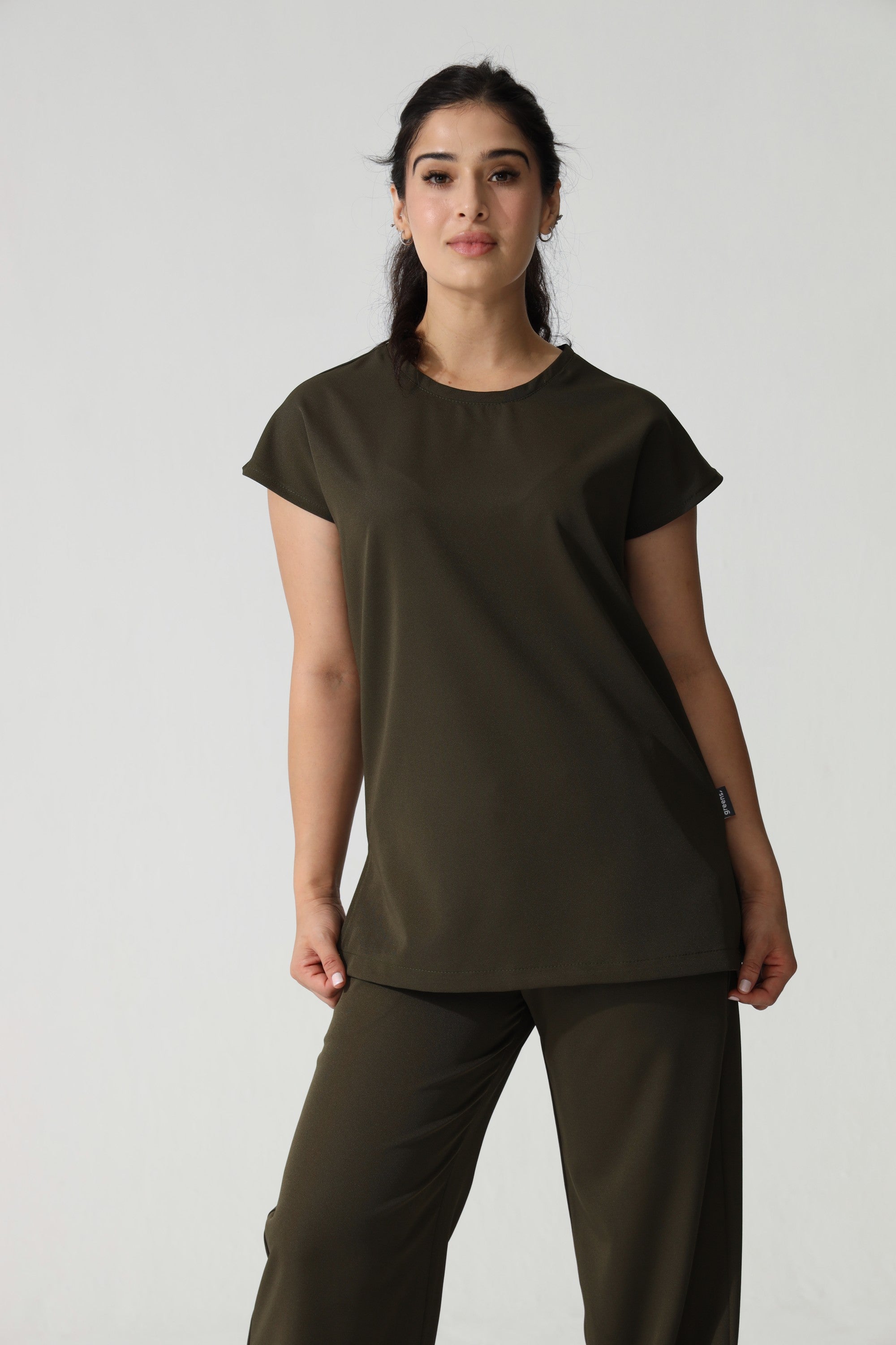 NEW LADIES ROUND PETAL TOP - Greens Medi Scrubs South Africa - Premium Medical Uniforms & Apparel - Delivery Across SA 