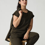 NEW LADIES ROUND PETAL TOP - Greens Medi Scrubs South Africa - Premium Medical Uniforms & Apparel - Delivery Across SA 
