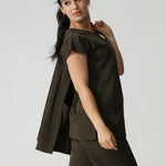 NEW LADIES ROUND PETAL TOP - Greens Medi Scrubs South Africa - Premium Medical Uniforms & Apparel - Delivery Across SA 