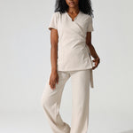 NEW LADIES WRAP TOP - Greens Medi Scrubs South Africa - Premium Medical Uniforms & Apparel - Delivery Across SA 
