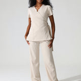 NEW LADIES WRAP TOP - Greens Medi Scrubs South Africa - Premium Medical Uniforms & Apparel - Delivery Across SA 