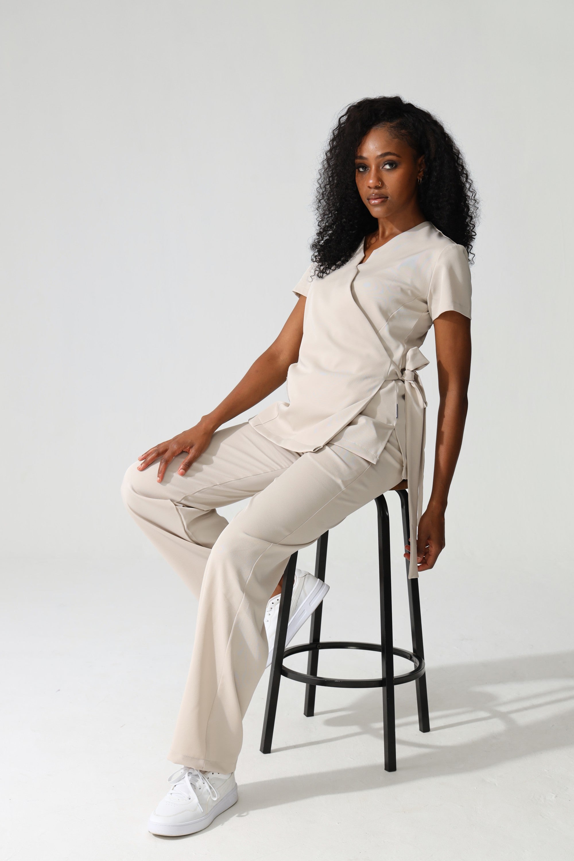 NEW LADIES WRAP TOP - Greens Medi Scrubs South Africa - Premium Medical Uniforms & Apparel - Delivery Across SA 