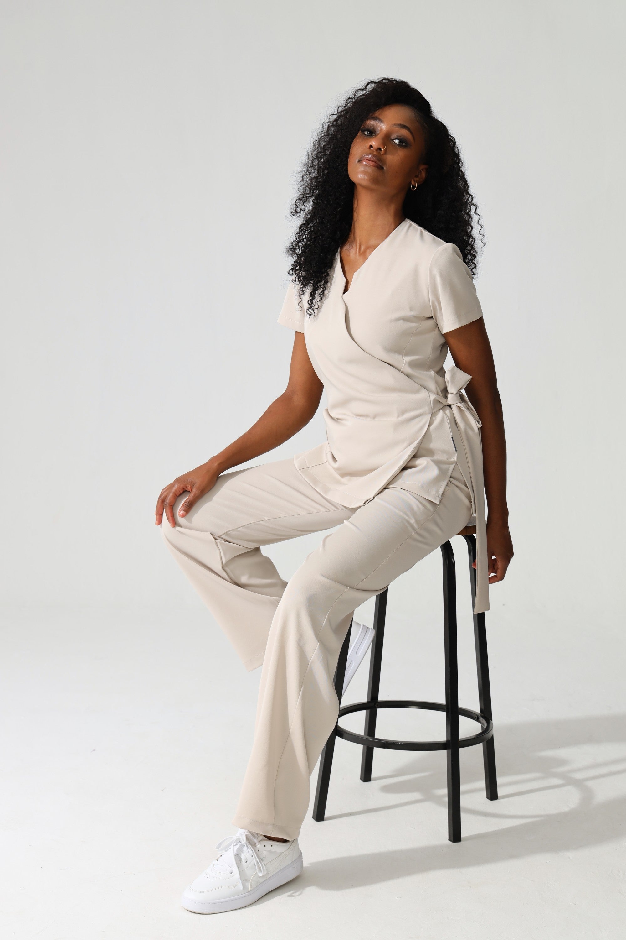NEW LADIES WRAP TOP - Greens Medi Scrubs South Africa - Premium Medical Uniforms & Apparel - Delivery Across SA 