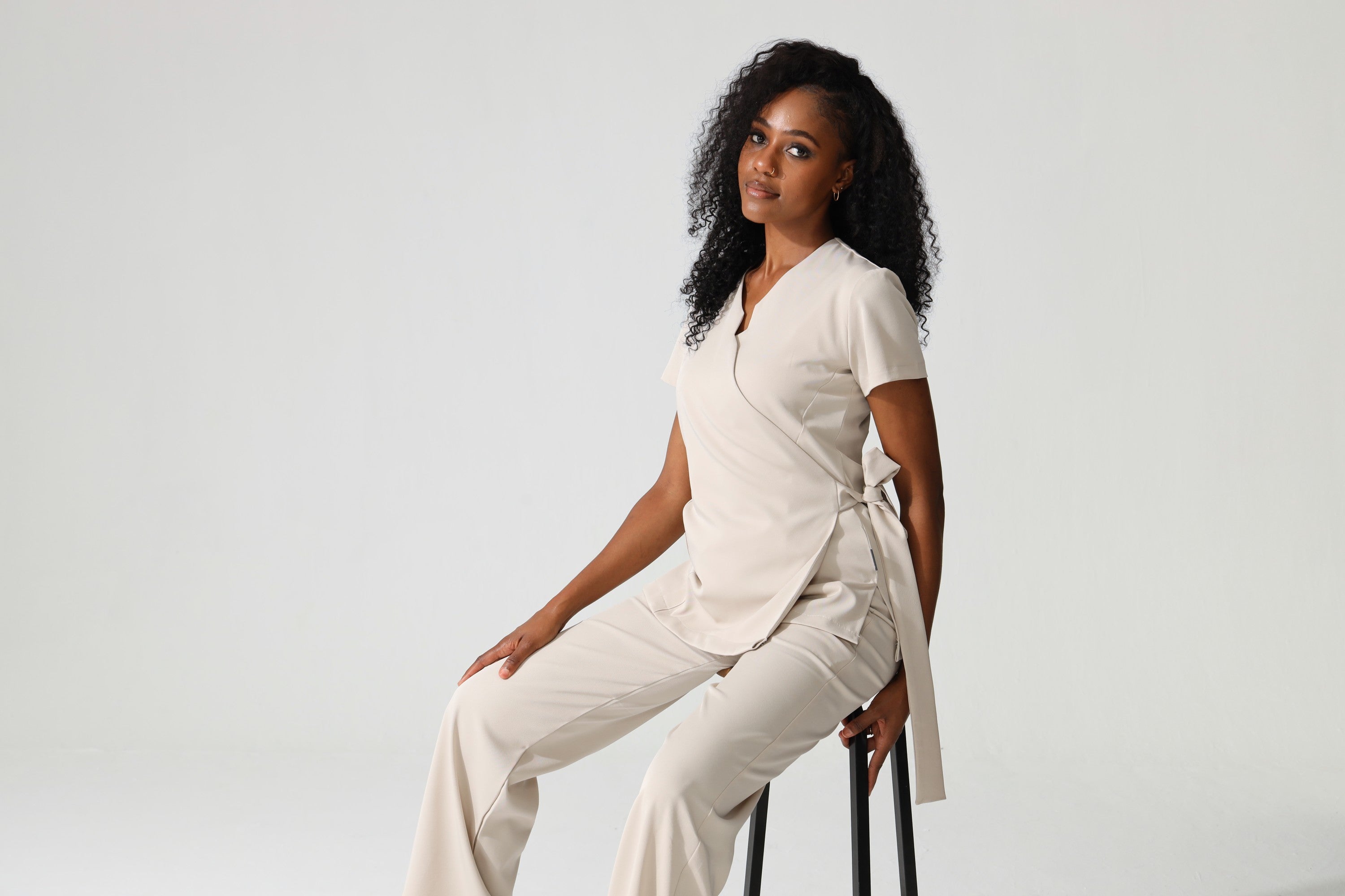 NEW LADIES WRAP TOP - Greens Medi Scrubs South Africa - Premium Medical Uniforms & Apparel - Delivery Across SA 