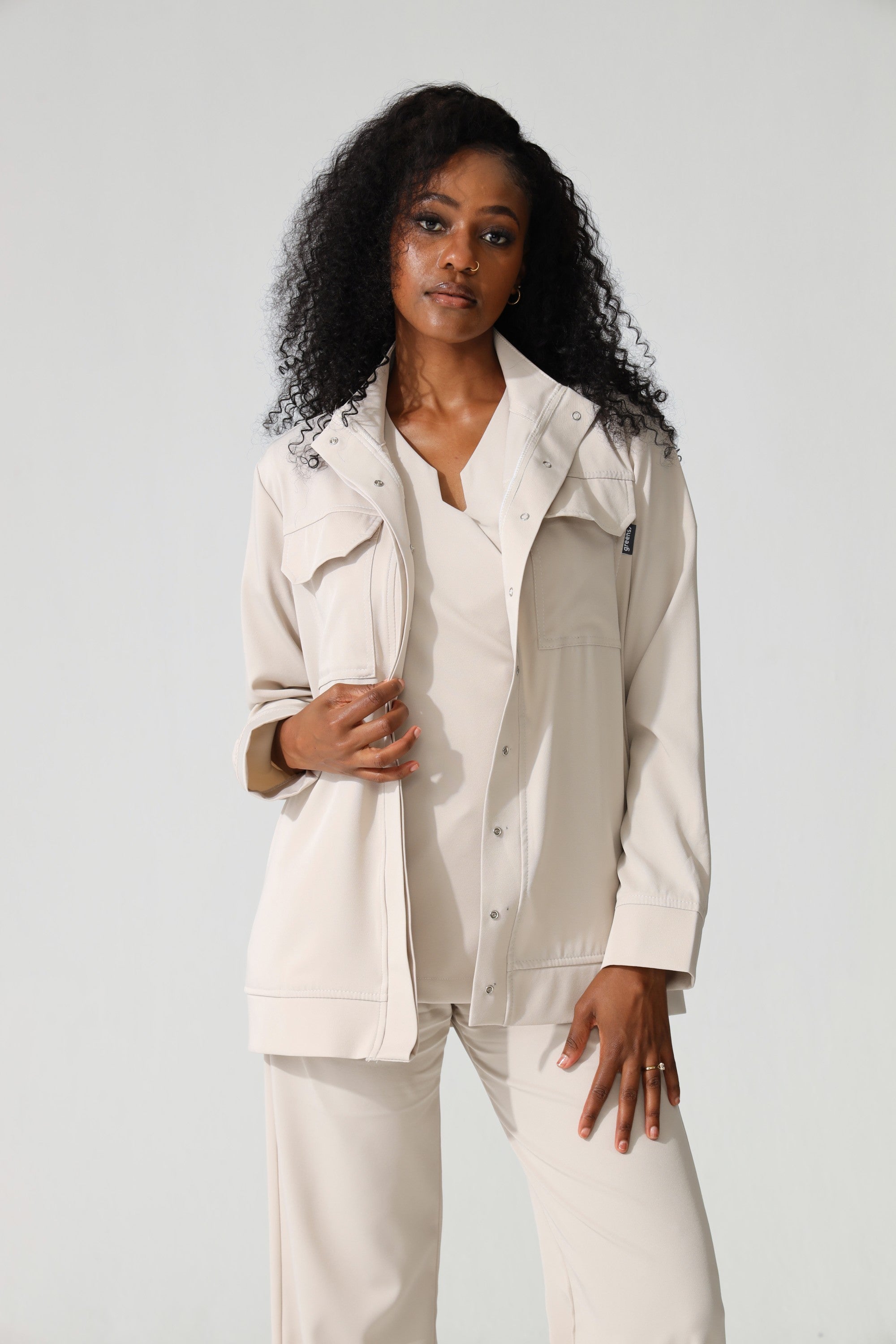 NEW LADIES WRAP TOP - Greens Medi Scrubs South Africa - Premium Medical Uniforms & Apparel - Delivery Across SA 