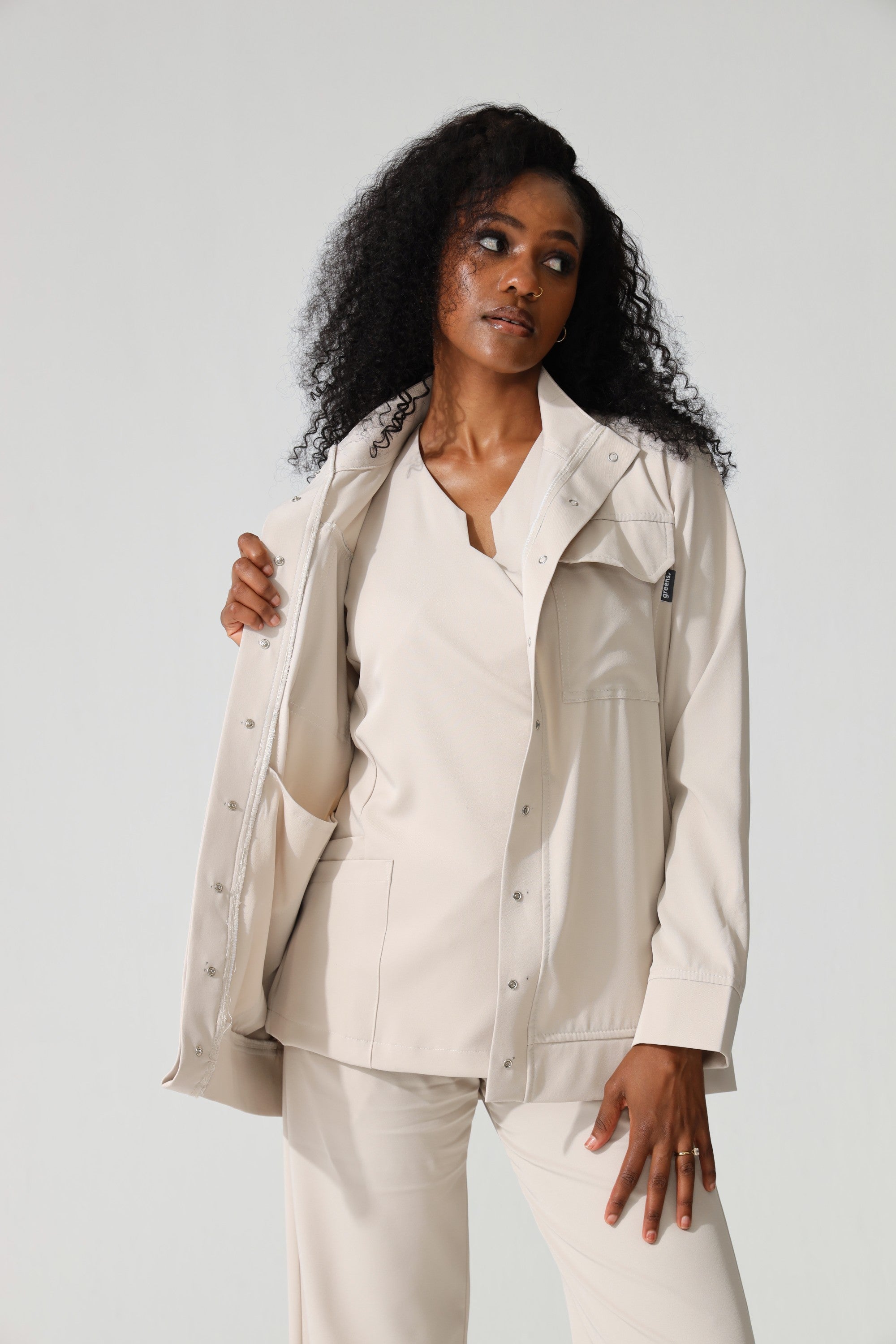 NEW LADIES WRAP TOP - Greens Medi Scrubs South Africa - Premium Medical Uniforms & Apparel - Delivery Across SA 