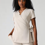 NEW LADIES WRAP TOP - Greens Medi Scrubs South Africa - Premium Medical Uniforms & Apparel - Delivery Across SA 