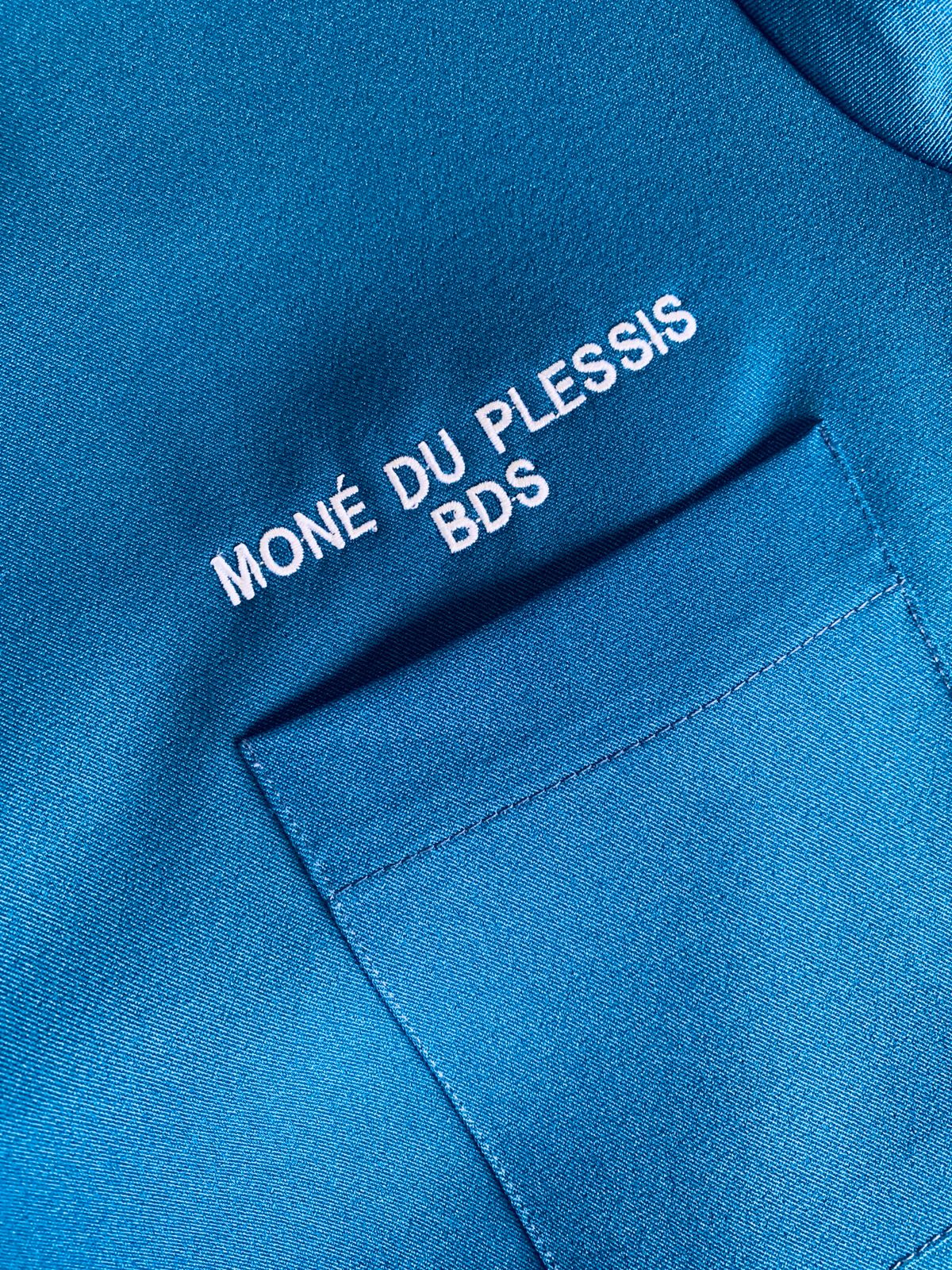 NAME AND POSITION EMBROIDERY - Greens Medi Scrubs South Africa - Premium Medical Uniforms & Apparel - Delivery Across SA 